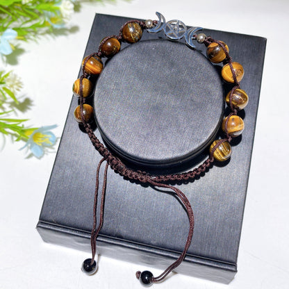 Adjustable 8mm Mixed Crystal Spiritual Bracelet
