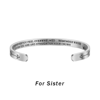 Adjustable Stainless Steel Bracelet With Personalized Engraving