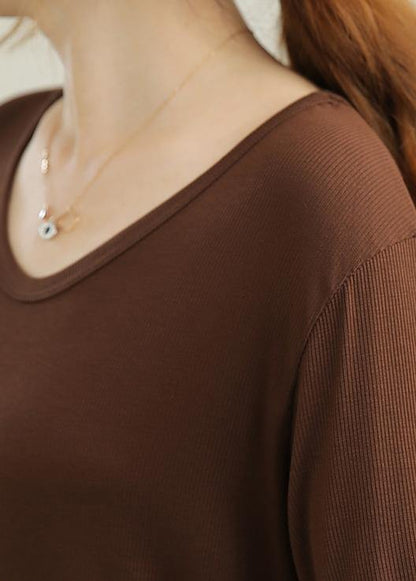 Classy Chocolate Skinny Cotton Summer Tees