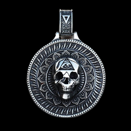 All Seeing Eye Skull Pendant