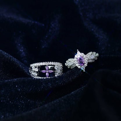 Amethyst Blossom Ring