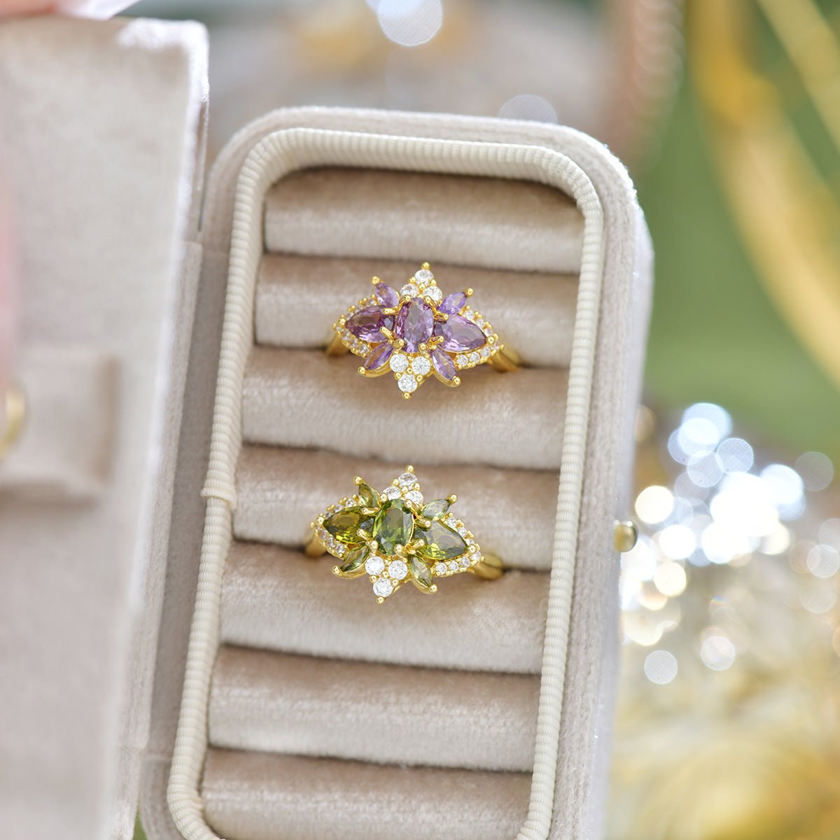 Amethyst Blossom Ring