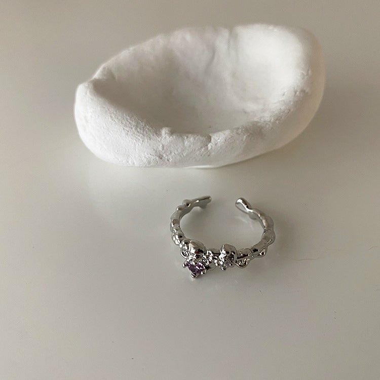[] Brielle Amethyst Ring Set