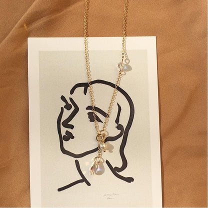 Austrian Crystal Pearl Necklace