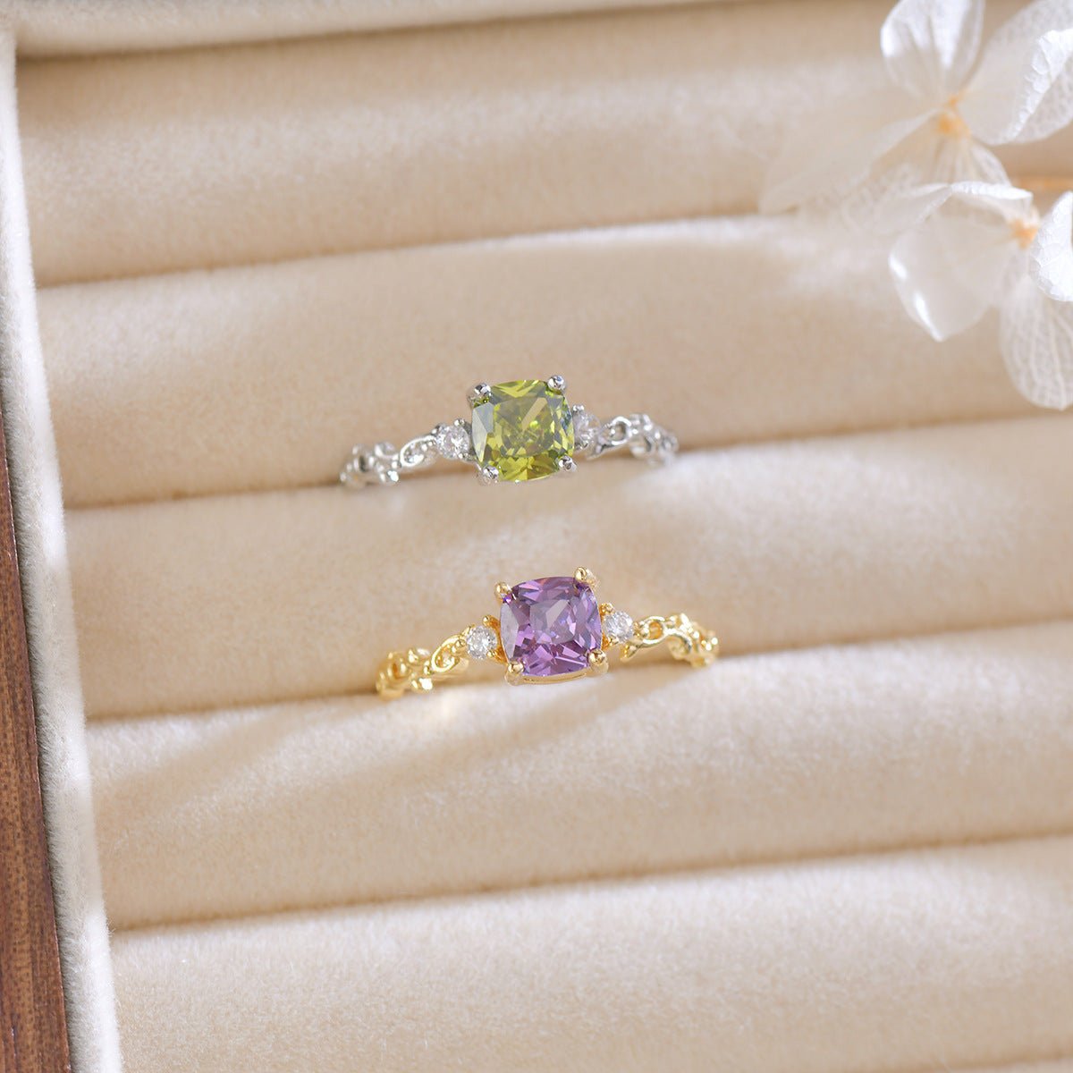 [sample ] Ayla Peridot Ring in Silver