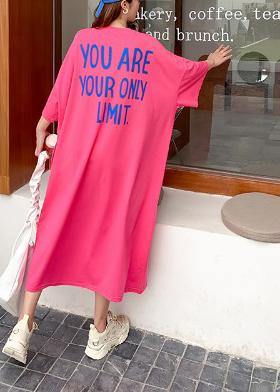 Rose Graphic Cotton Long Sleeve Summer Long Dresses