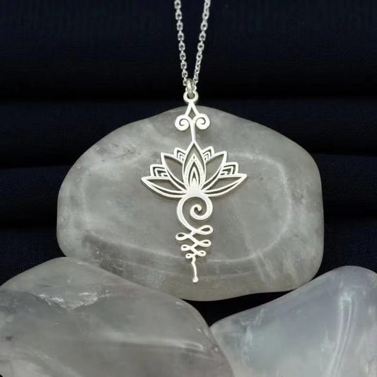 Eternal Lotus Spiral Necklace