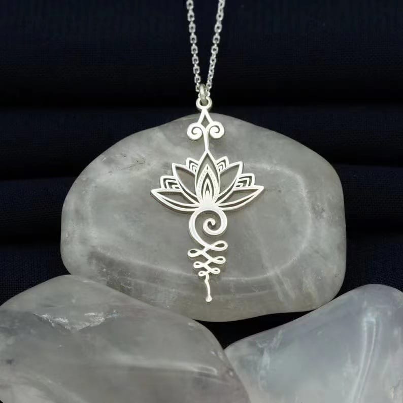 Eternal Lotus Spiral Necklace