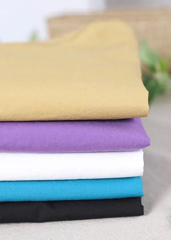 White Pockets Cotton Shirt Tops Summer