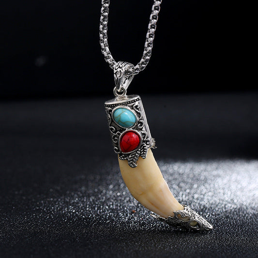 Titanium Steel Balance Necklace Pendant for Spiritual Protection