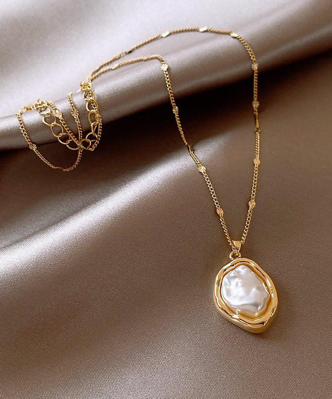 Gold 14k Gold Alloy Pearlendant Necklace