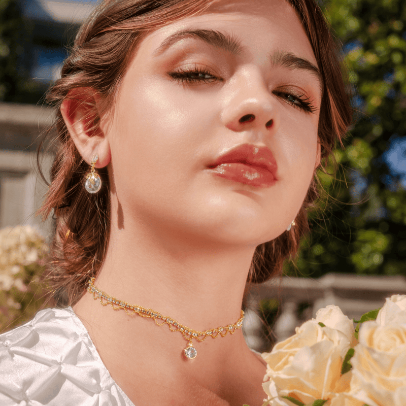 [] Maggie Pearl Earrings