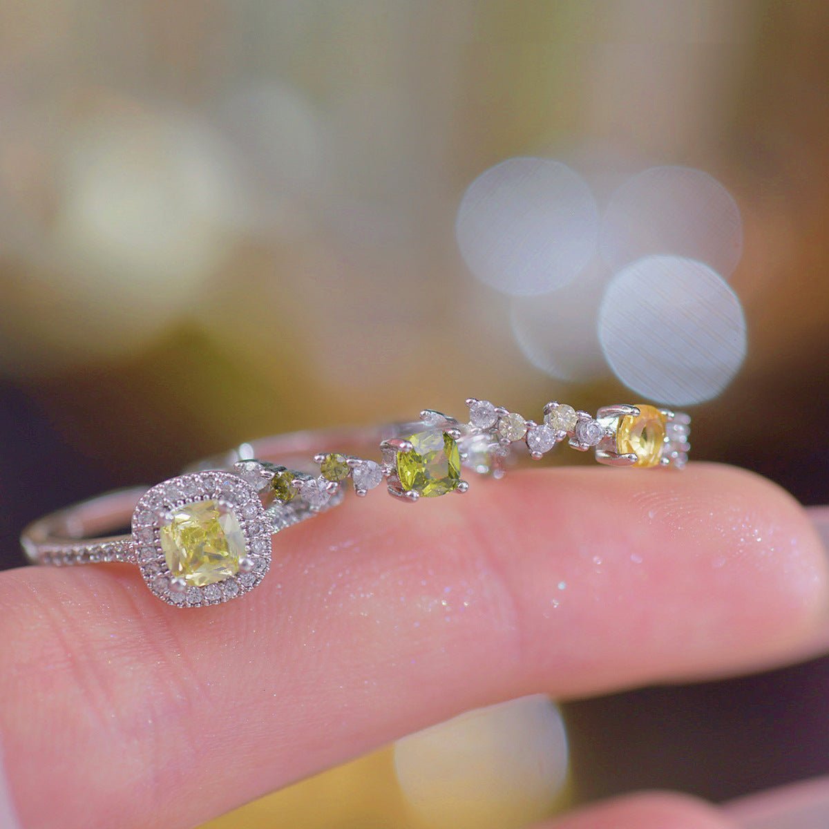 Peridot Poetry Ring