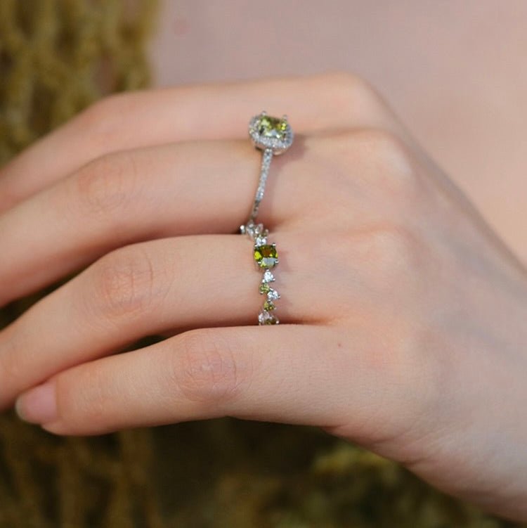 Peridot Poetry Ring