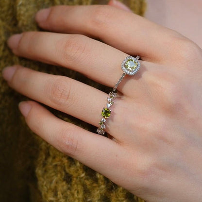 Peridot Poetry Ring