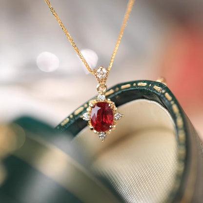 Baroque Ruby Necklace