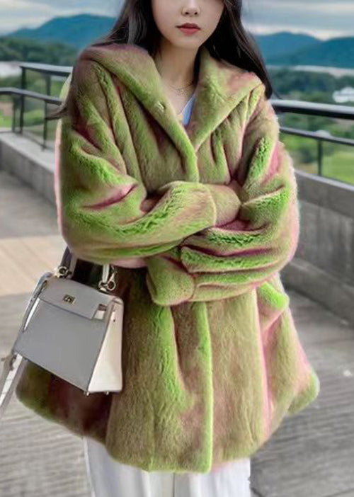 Winter Fuzzy Fur Fluffy Coat With Thick Warm