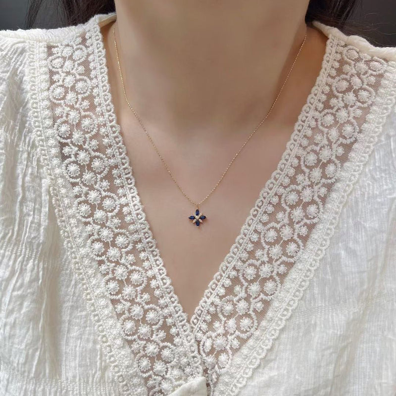 Blue Blossom Necklace