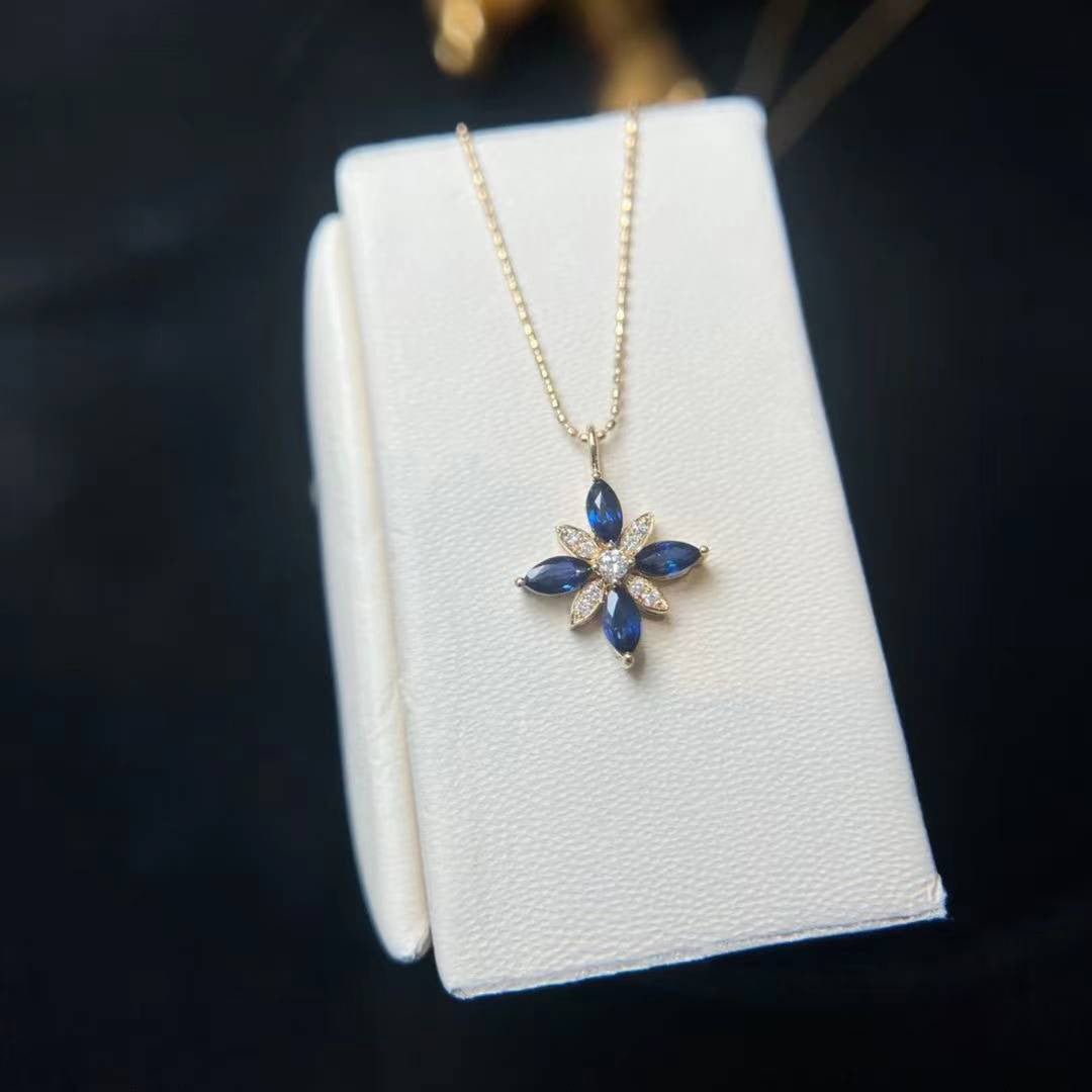 Blue Blossom Necklace