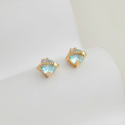 Blue Planet Stud Earrings