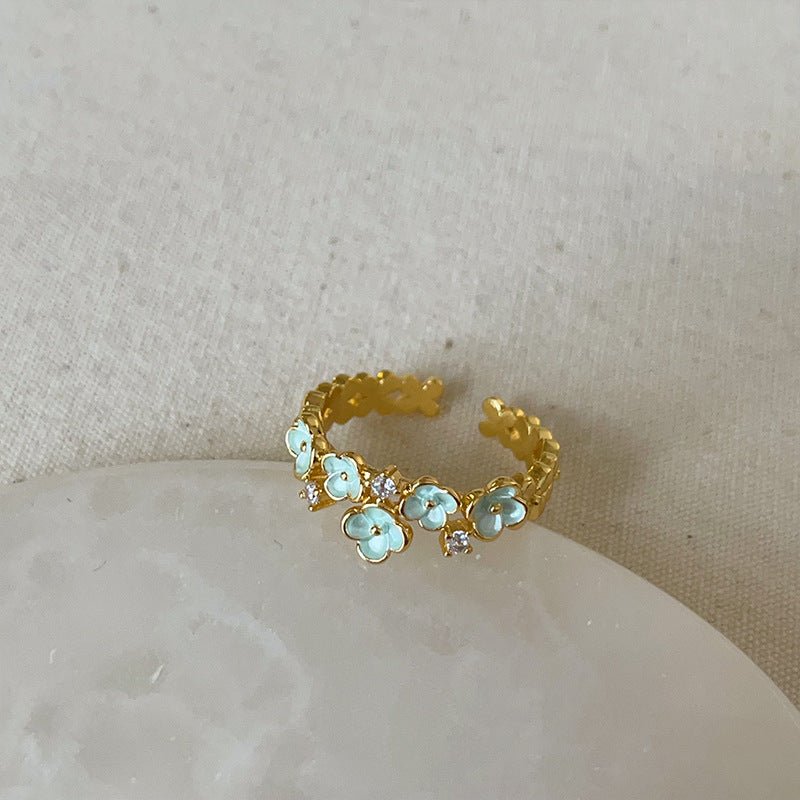 Blue Blossom Ring