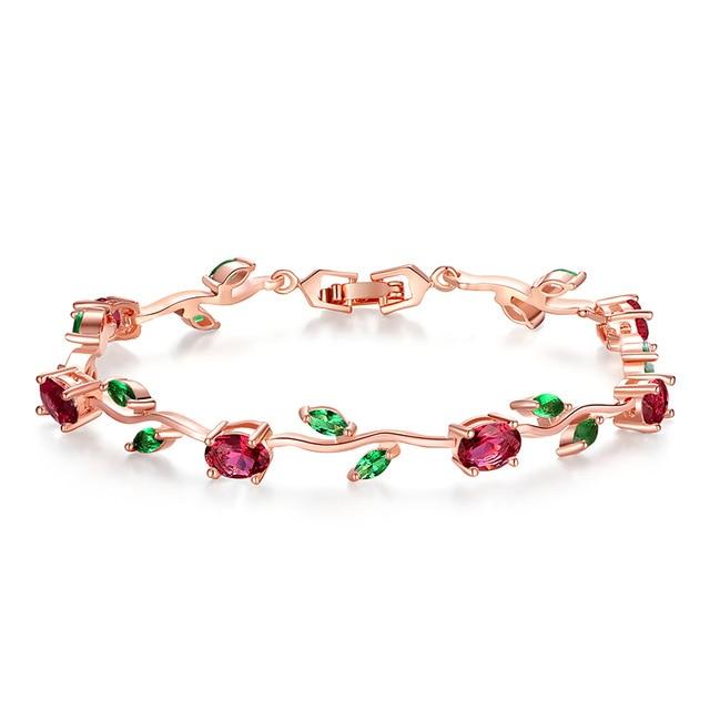 Enchanted Rose Crystal Bracelet
