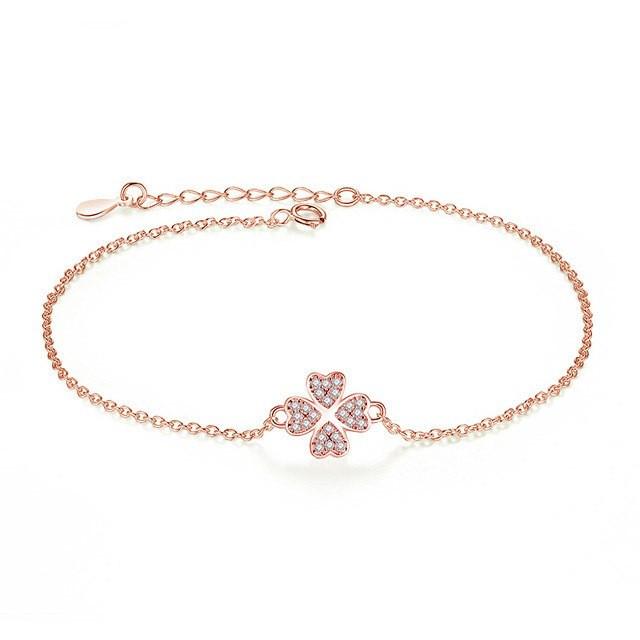 Four Leaf Clover Charm Bracelet