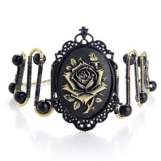 Steampunk Gothic Rose Bracelet