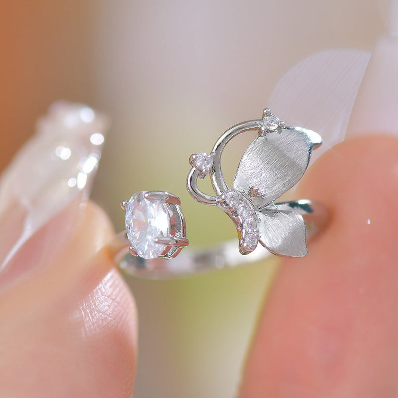 Brushed Butterfly Ring