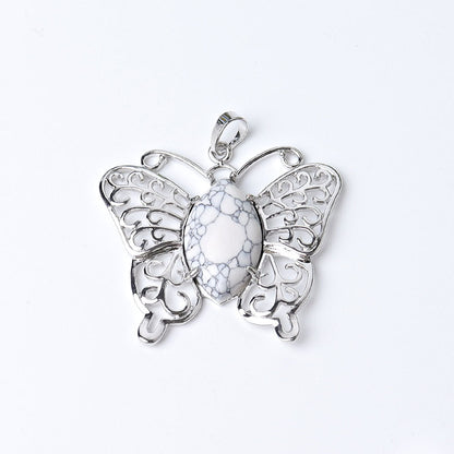 Butterfly Crystal Pendant 1.6 Inches | Healing Energy Gem