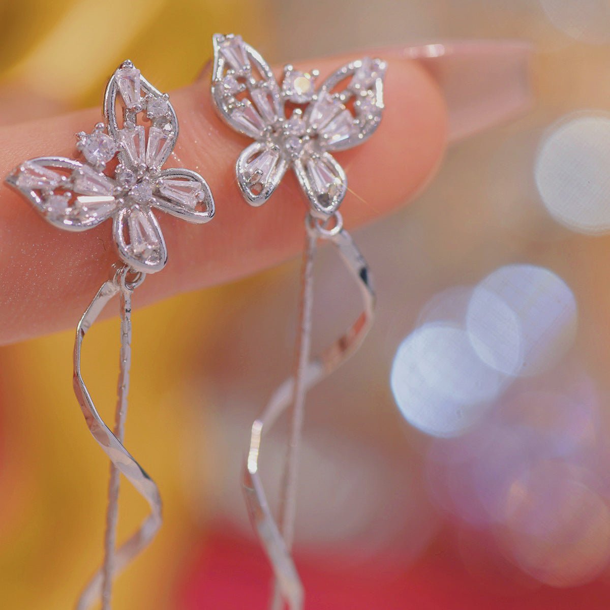 Tara Butterfly Drop Earrings