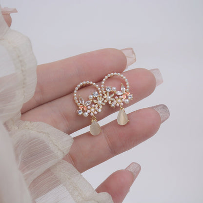 Lyric Butterfly Flower Earrings