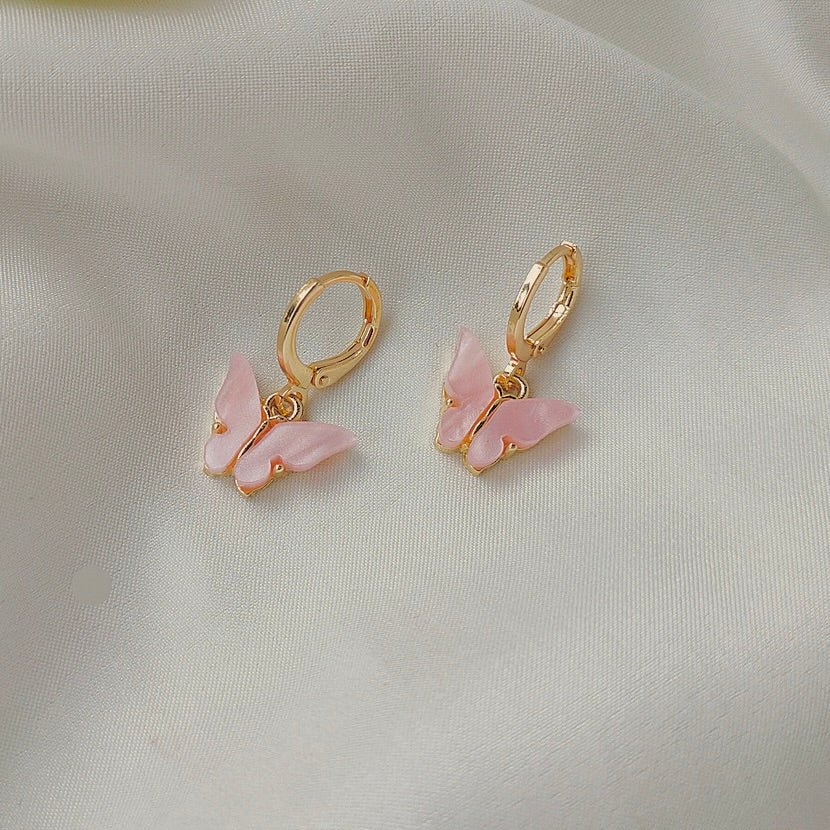 Butterfly Huggie Earrings