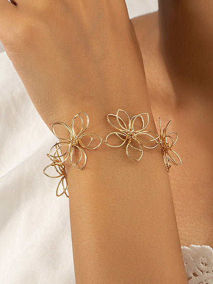Flower Shape Hollow Bracelet Accessories