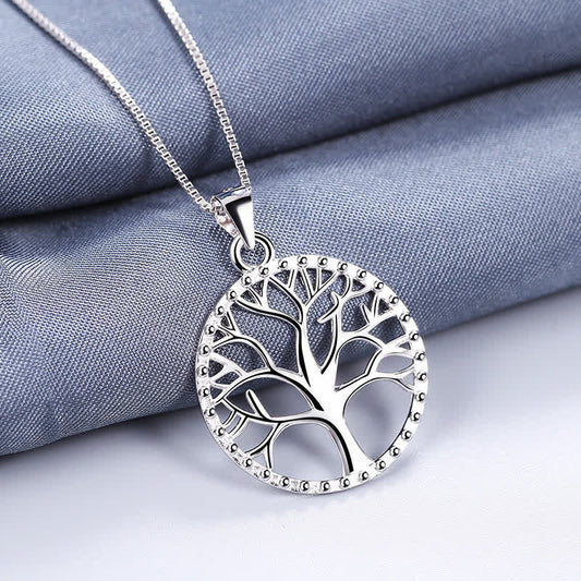Buddha Stones the Tree of Life 925 Sterling Silver Creation Necklace Pendant