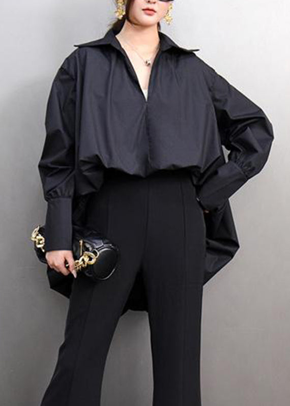 White Peter Pan Collar Shirt Lantern Sleeve