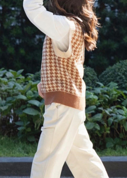 White Shirts and Waistcoat Patchwork Cotton Knit Sets 2 Pieces Fall