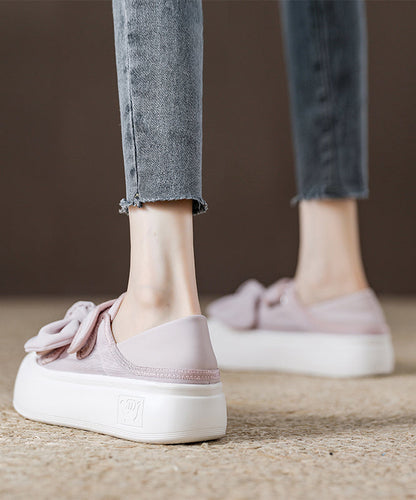 New Velcro Splicing Pink Board Shoes