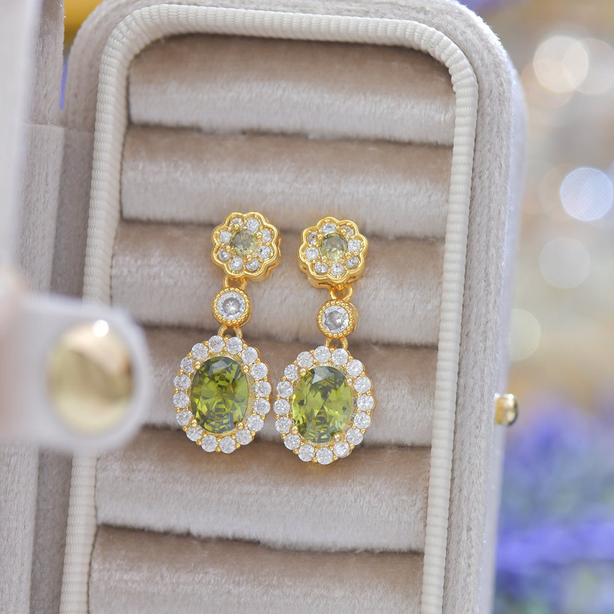 Celine Peridot Earrings