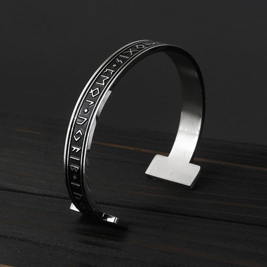 Celtic Knot Runes Viking Cuff Bracelet
