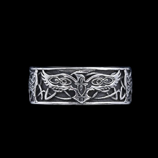 Center Cross Eagle Ring