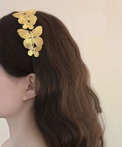 Gold Metal Butterfly Hairpin