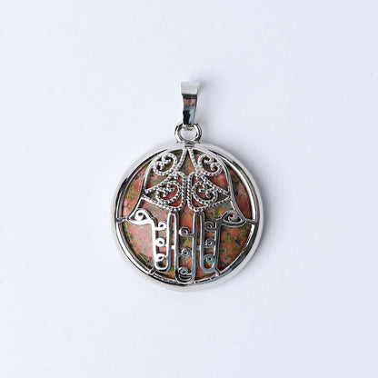 Chakra Hand Wrapped Spiritual Crystal Pendant 1.2 Inch