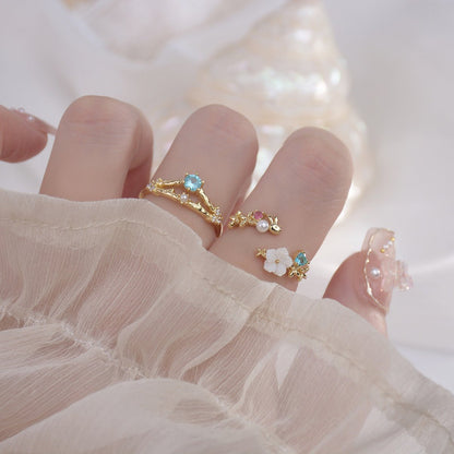 Cherry Blossom Ring Set