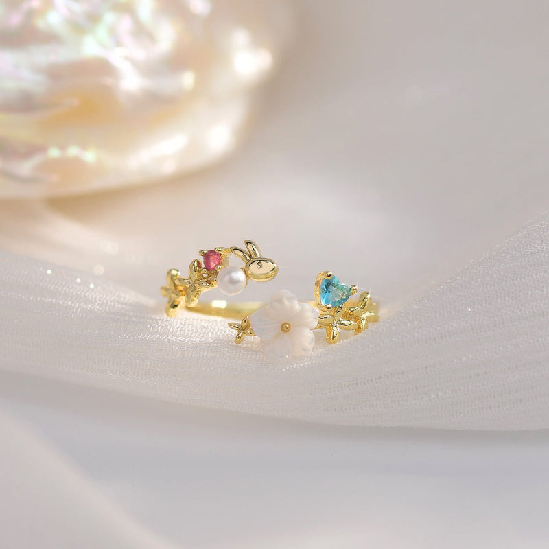 Cherry Blossom Ring Set