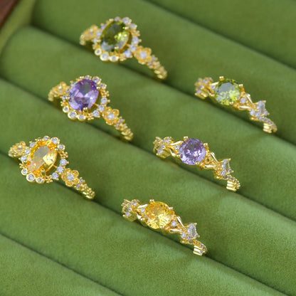 Citrine Starlet Ring