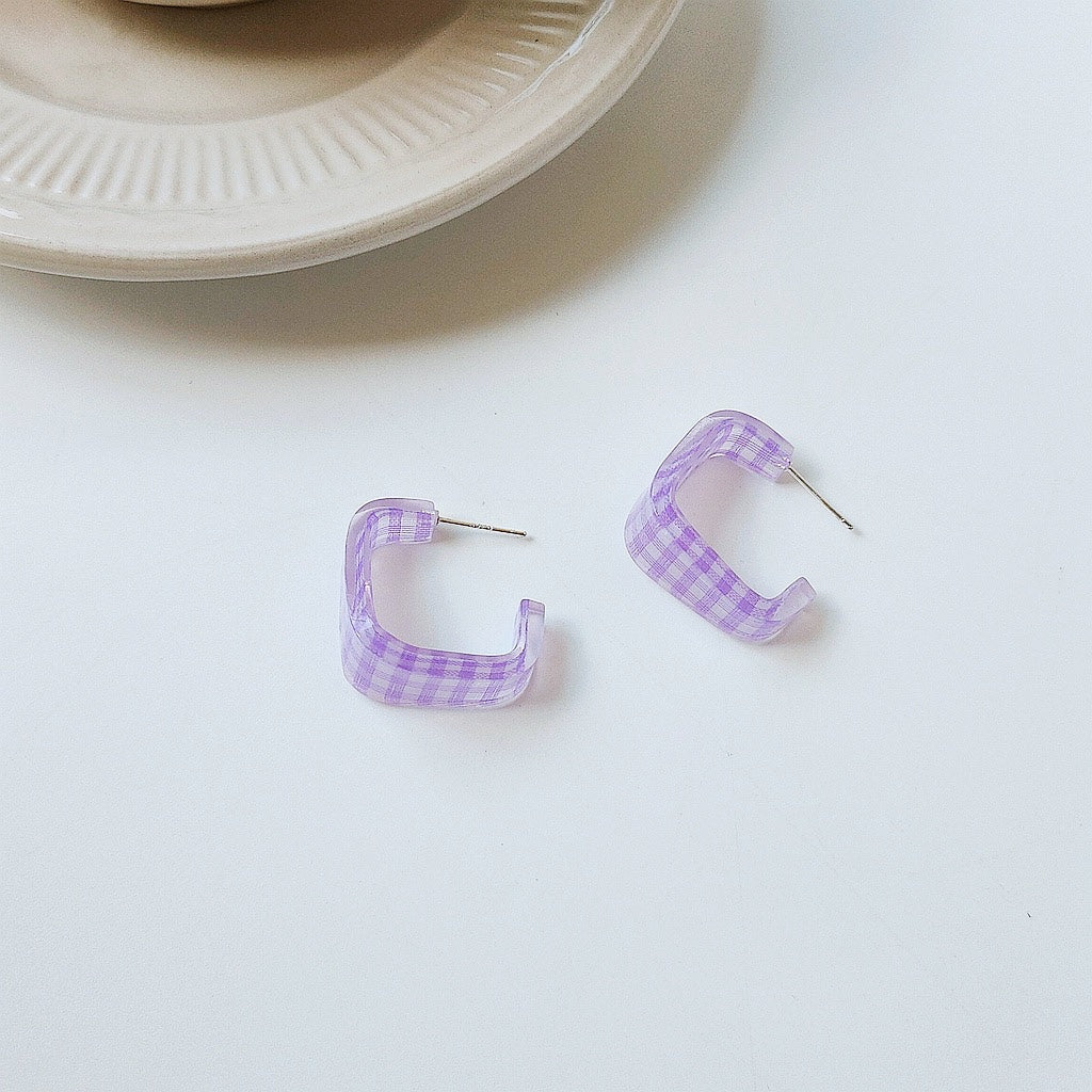 Picnic Gingham Earrings (3 Colors)
