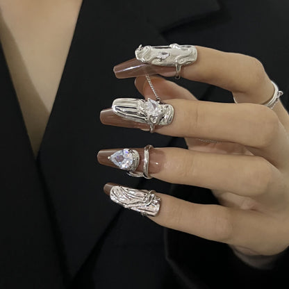 [] Alita Nail Art Rings (set of 4)