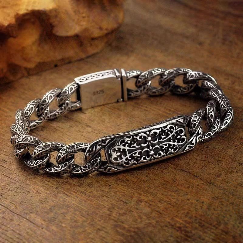 Copper Spiritual Healing Bracelet With Patterns for Balance