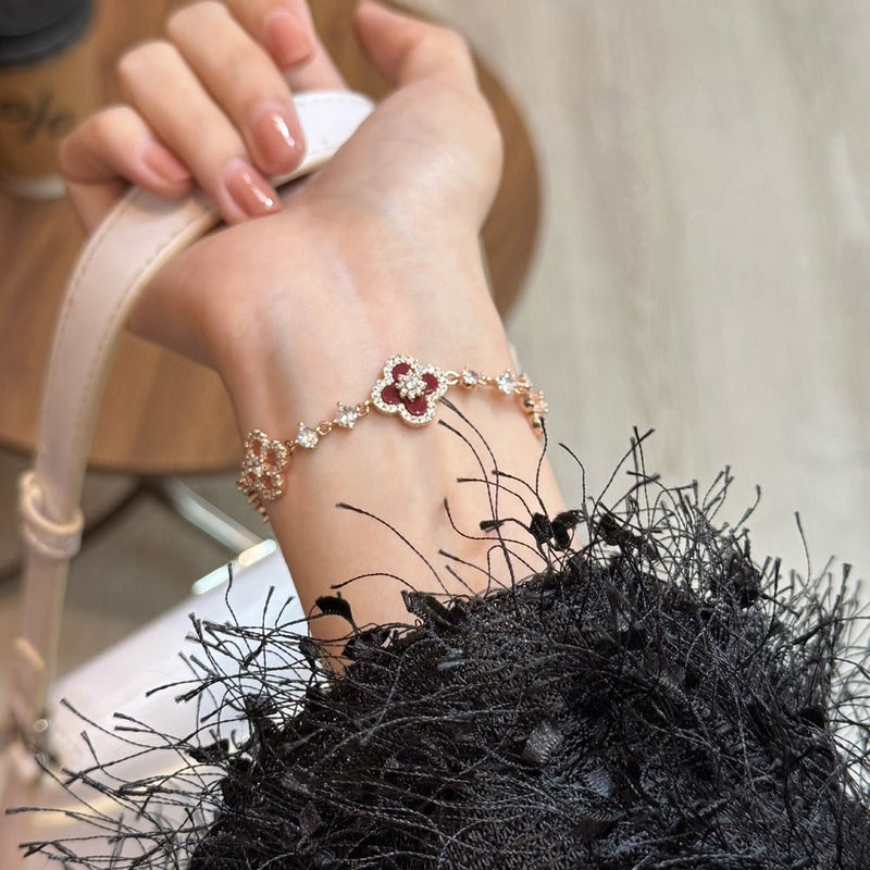 Crimson Blossom Bracelet
